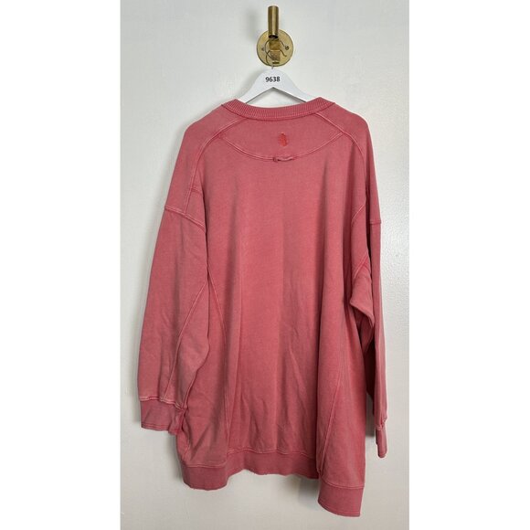 FREE PEOPLE Movement Intercept Oversized Sweatshirt in Electric Sunset X-Large - Picture 7 of 9